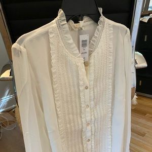 Aritzia Wilfred classic white blouse! Size M